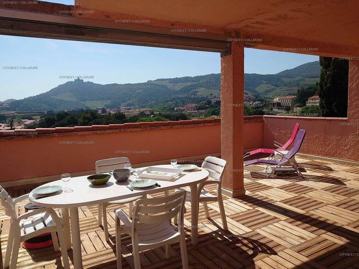 Gîte pour 4 personnes, avec terrasse, animaux acceptés dans Gare De Collioure