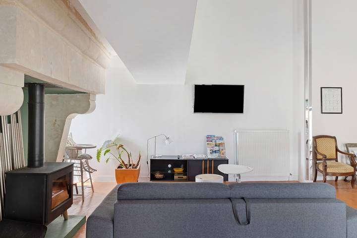 Maison Bellecour: terraza, jardín compartidos y Wi-Fi en Vaudelnay in Vaudelnay, Valle del Loira