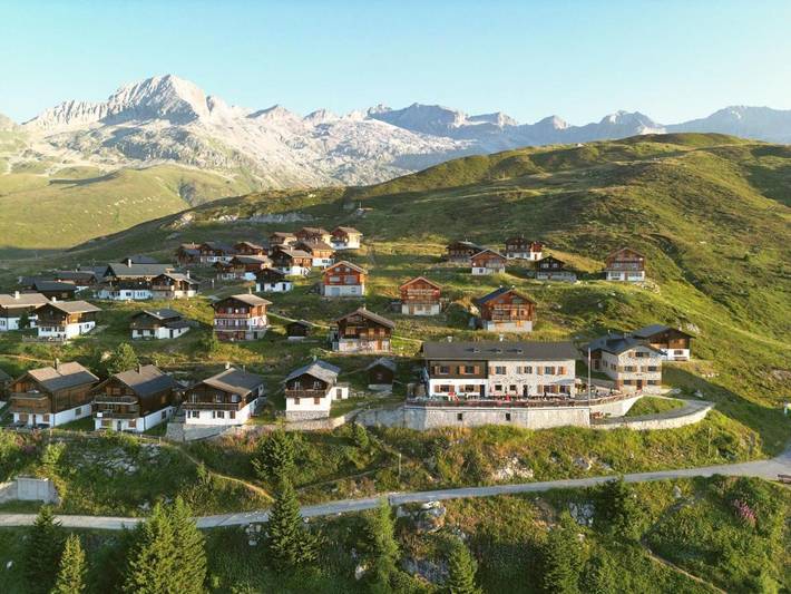 Hotel, mit Terrasse in Belalp