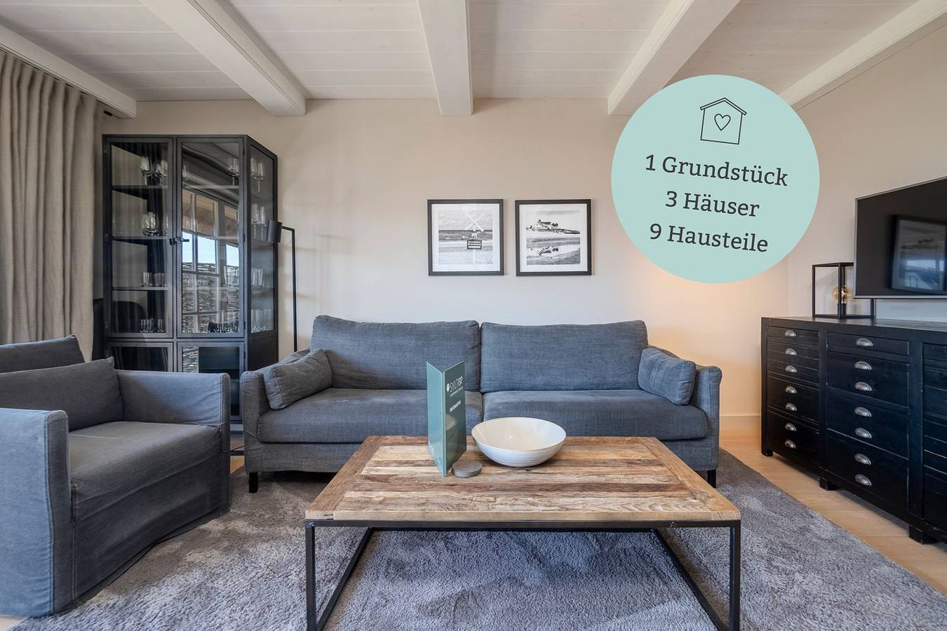 Exkl. Luxus-Hausteil unter Reet mit 4 Zimmern auf ca. 150 m², für bis zu 4 Pers. in Wenningstedt, Sylt