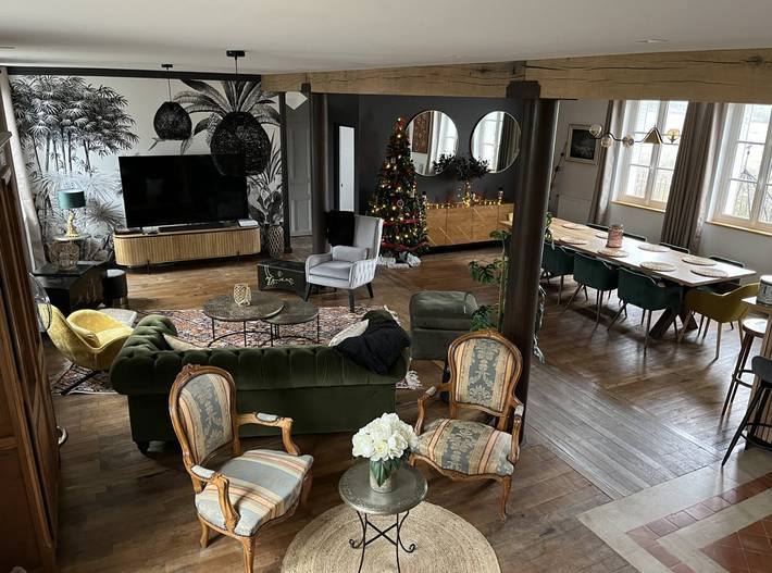 Gîte pour 11 personnes, avec balcon et jardin