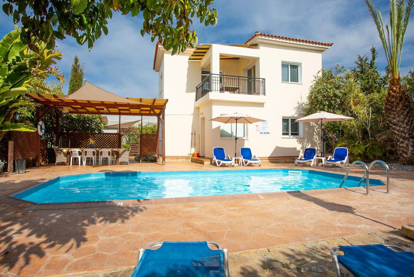 Villa für 9 Personen mit Meerblick in Αργάκα, Südzypern