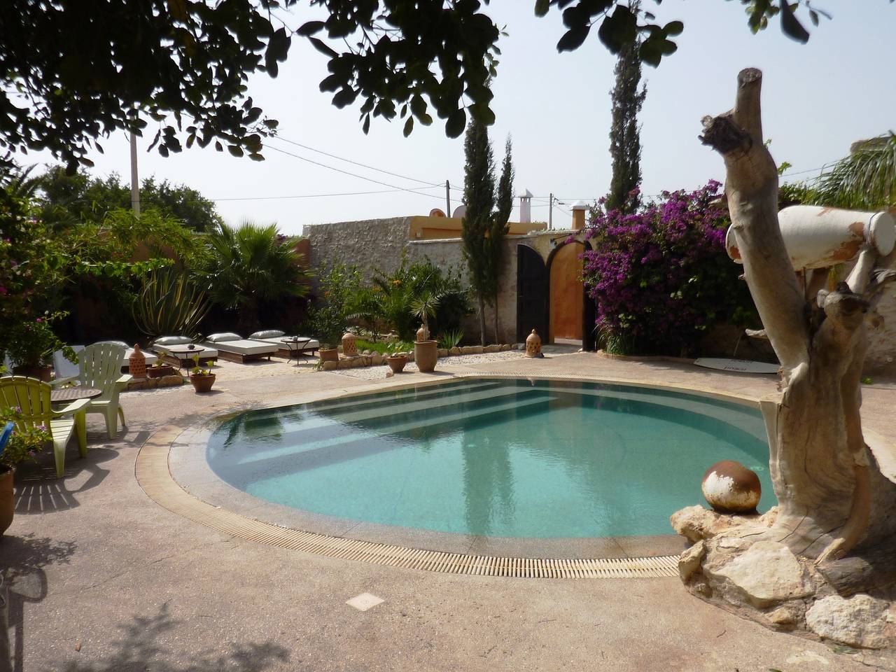 4 couchages, clim, chauffage, télé, frigo, piscine, petit dejeuner inclus in Marrakech-Safi