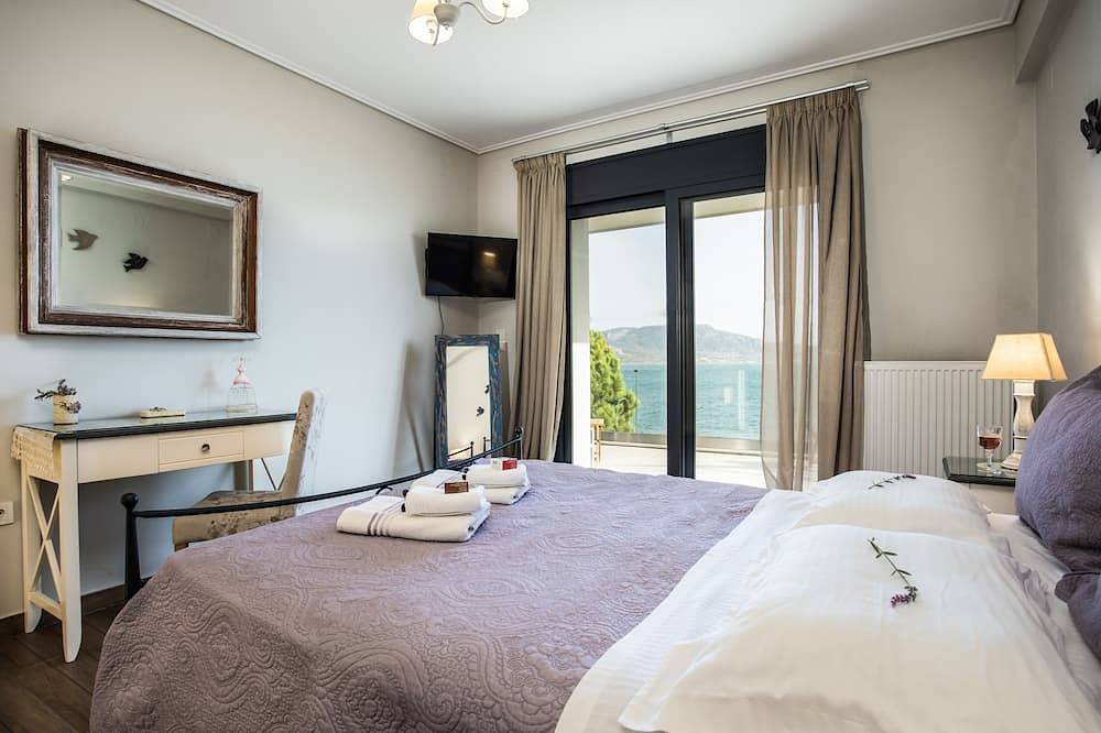 Eine familienfreundliche Villa mit Meerblick. Radfahren Walking Schwimmen Angeln Birdwatcing in Lesbos