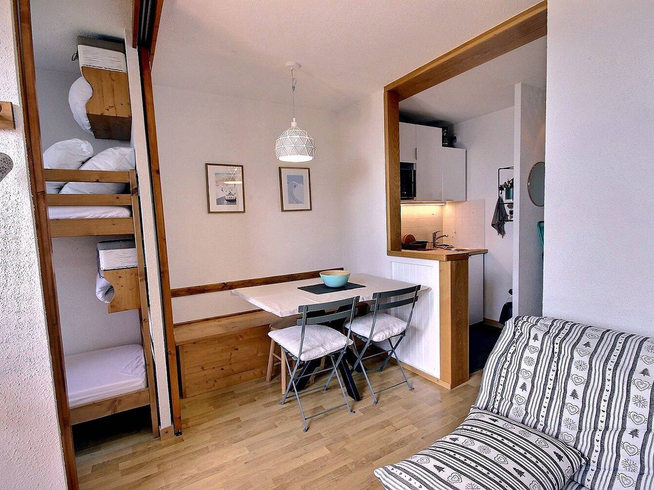 Studio entier, Studio 4 pers à Vallandry, terrasse et ski aux pieds in Landry, Massif de la Vanoise