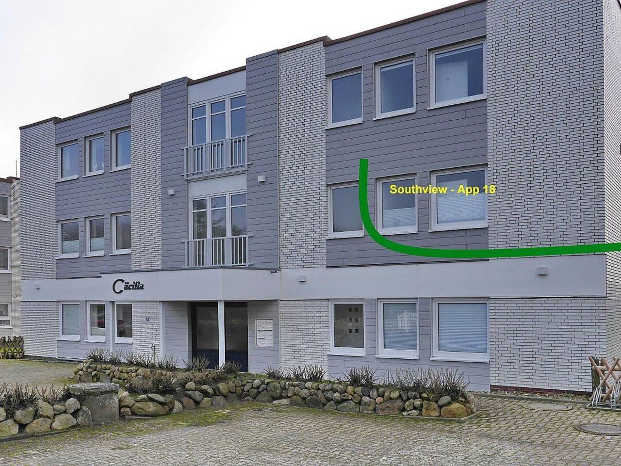 Ganze Ferienwohnung, Haus Cäcilia App. 18 Southview - 2-Zimmerwohnung App 18 in Wenningstedt, Sylt