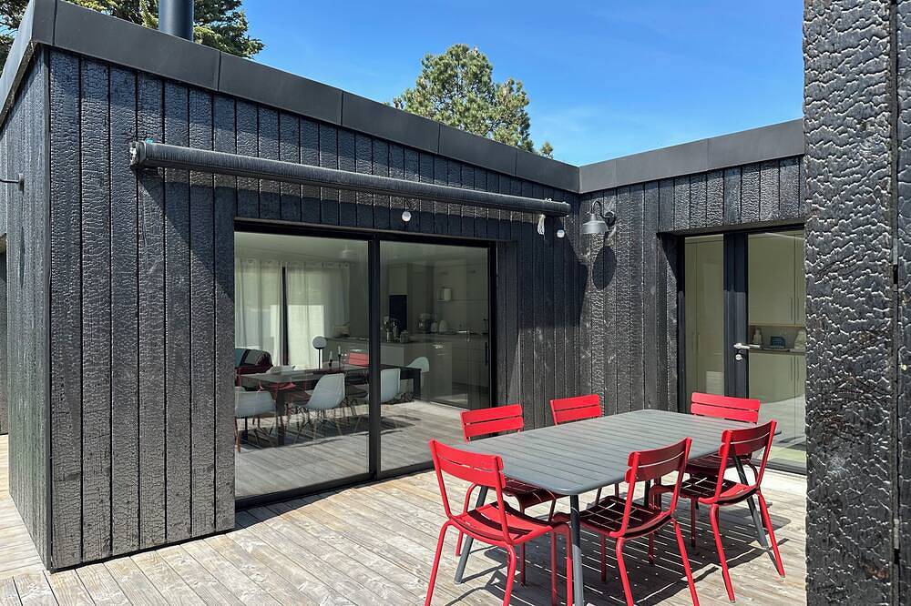 Ty-Du 4★ - Architect-Villa, Burnt Wood - Ile Tudy - Plage du Sillon - Parking in Île-Tudy, Region de Quimper
