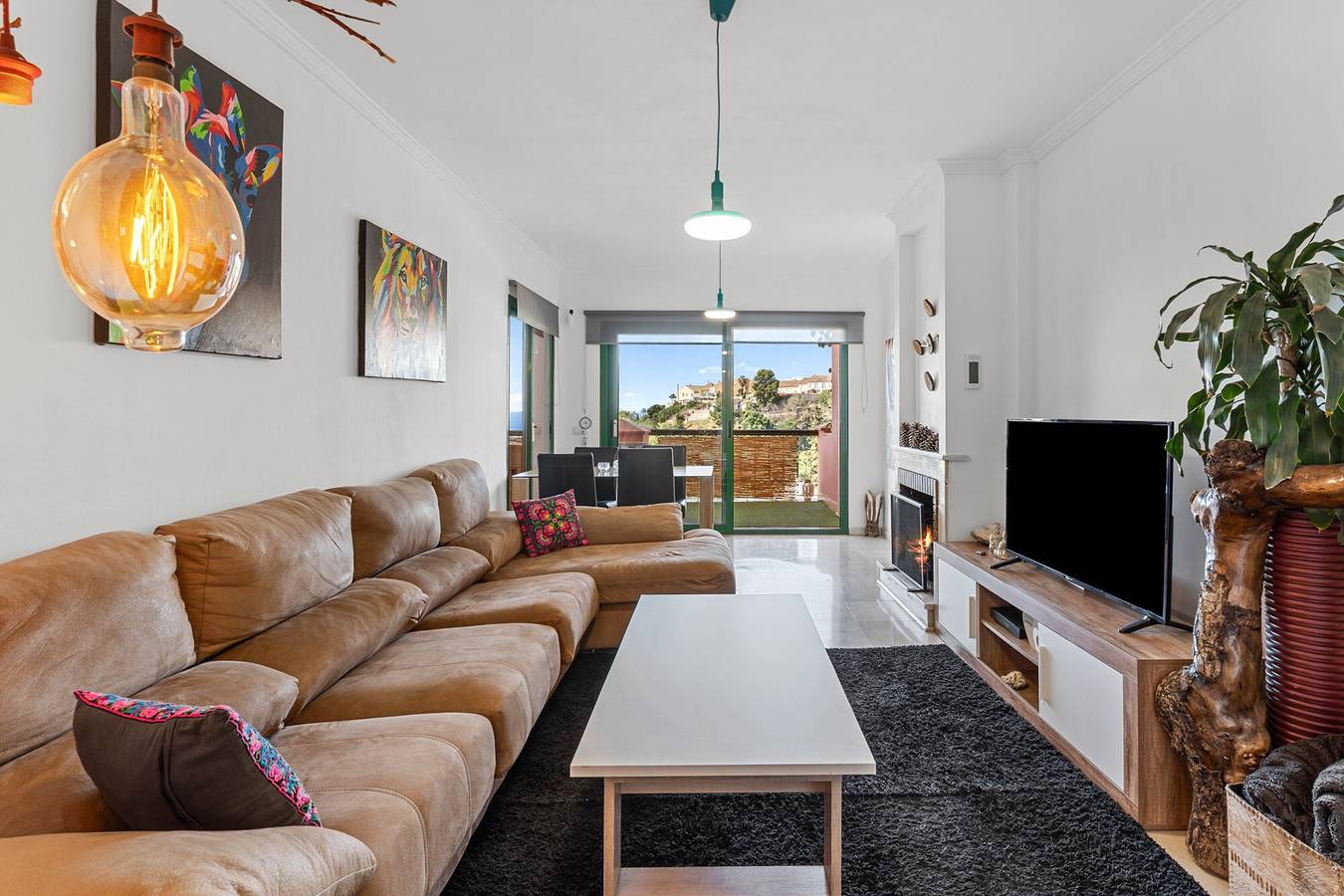 Apartamento entero, Apartamento 'La Alondra' con vistas al mar, Wi-Fi y aire acondicionado in Torreblanca (Fuengirola), Fuengirola