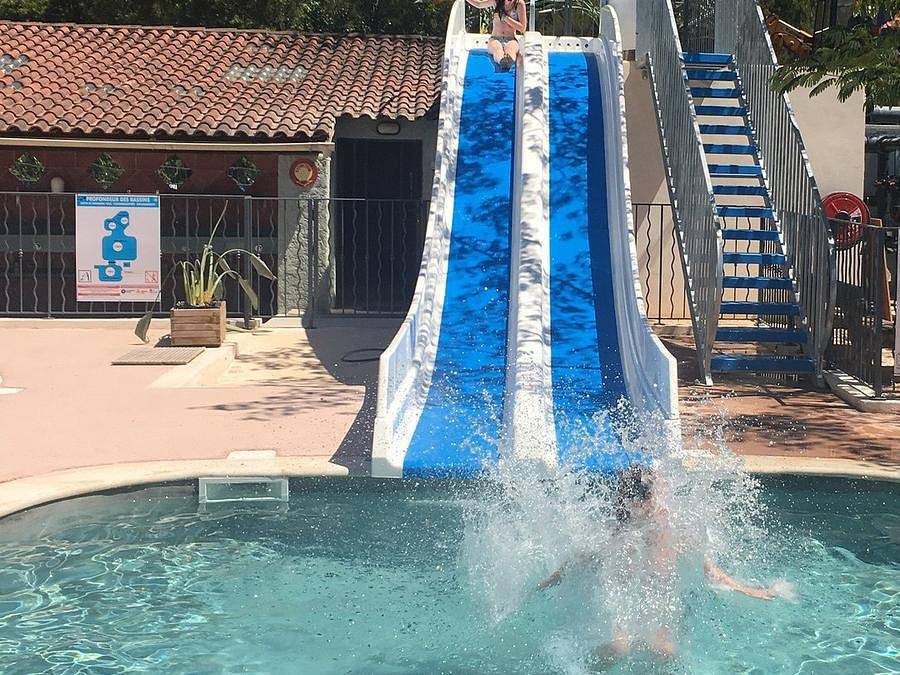 Camping Lou Cabasson - Chalet 2 personen - la Favière - overdekt terras, foto 6