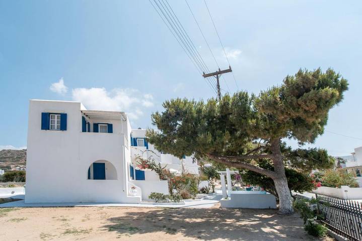 Maison d’hôte pour 4 personnes, avec jardin et balcon dans Mikri Vigla