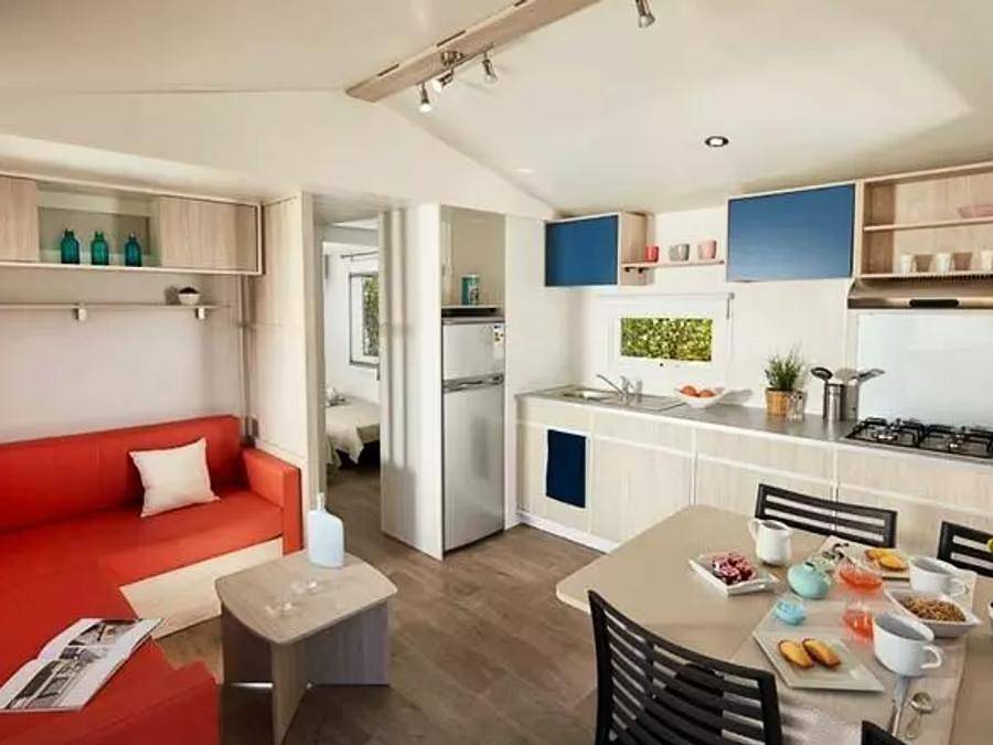 Camping Ker Yaoulet - Mobilhome 8 personas - Mobile home Evo 4 habitaciones 6/8 personas Tv in Ambon, Côte des Mégalithes