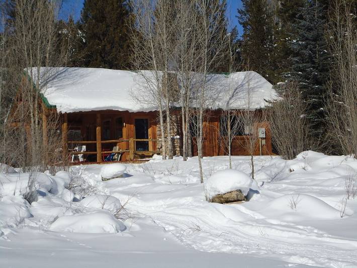 Log cabin for 6 people, with terrace in Grand Teton National Park
