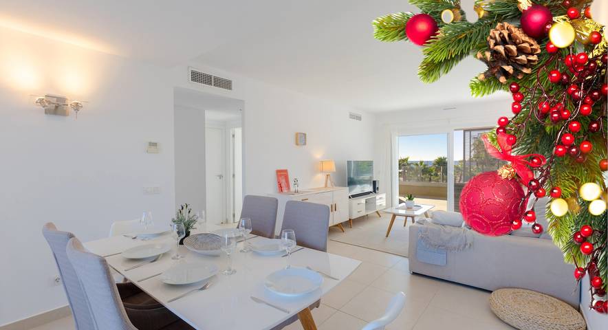 Vakantieappartement voor 6 personen, met zwembad en tuin in Alicante Provincie