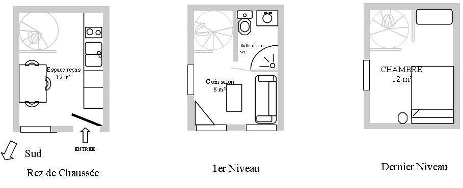 Gîte für 2 Personen mit Terrasse in Champoléon, Nationalpark Écrins