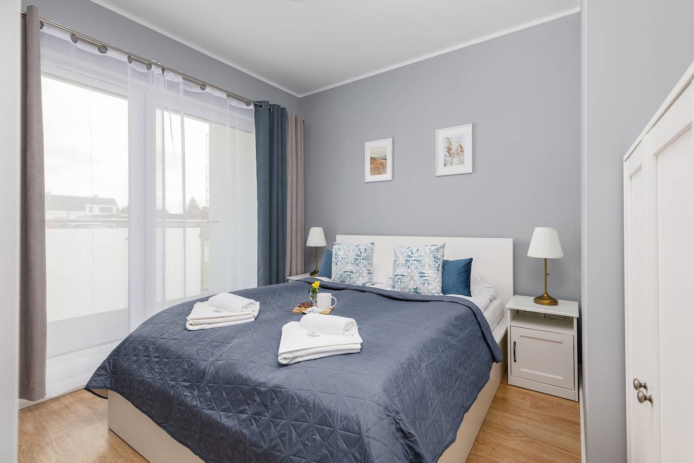 Ganze Wohnung, Spacious Apartment | Balcony, Parking, 400 m to the Beach in Grzybowo, Baltic Sea Pomerania