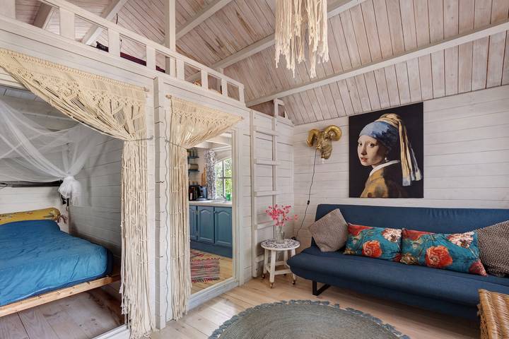 Chalet „Sans Souci“ mit privater Terrasse, Wlan und Klimaanlage in Ahun, Guéret und Umgebung
