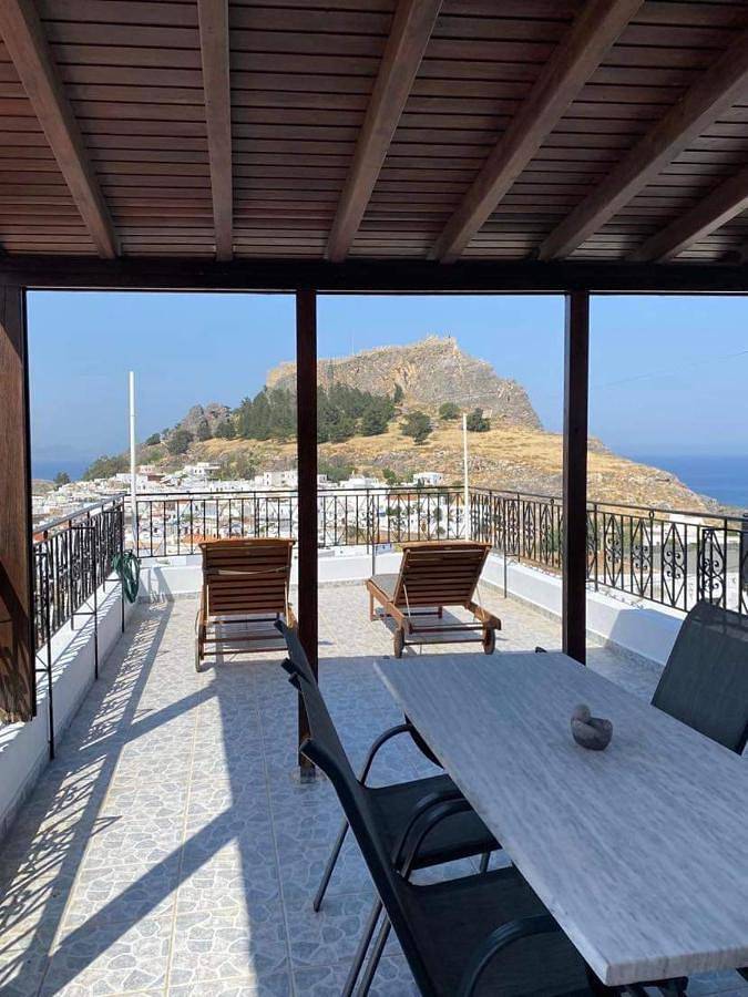 Apartment for 3 people, with Balcony and Terrace as well as View in Lindos