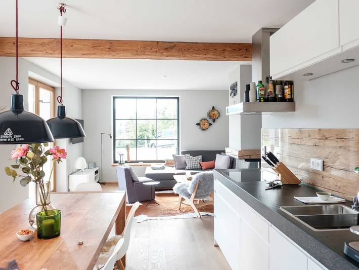 Hütte für 2 Personen, mit Balkon und Terrasse sowie Garten und Sauna am Tegernsee