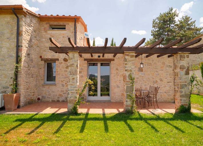 Granja para 4 personas con jardín in Umbertide, Valtiberina