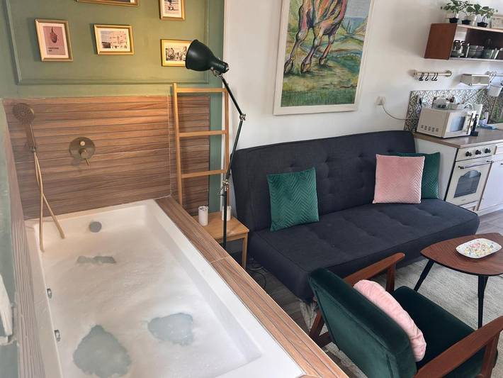 Appartement de vacances pour 4 personnes, avec balcon et jacuzzi