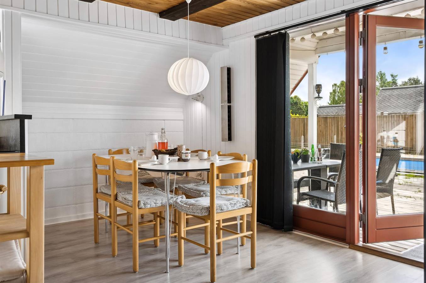 Pet friendly home in Glesborg with outdoor swimming pool in Selkær Mølle, Glesborg