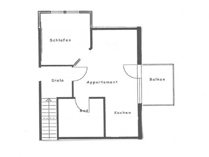Ferienwohnung für 2 Personen, mit Balkon und Garten in Baiersbronn - 4