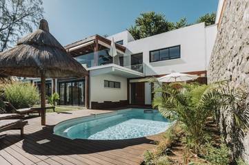 Cottage pour 6 personnes, avec piscine ainsi que terrasse et jardin dans Plage de Boucan Canot