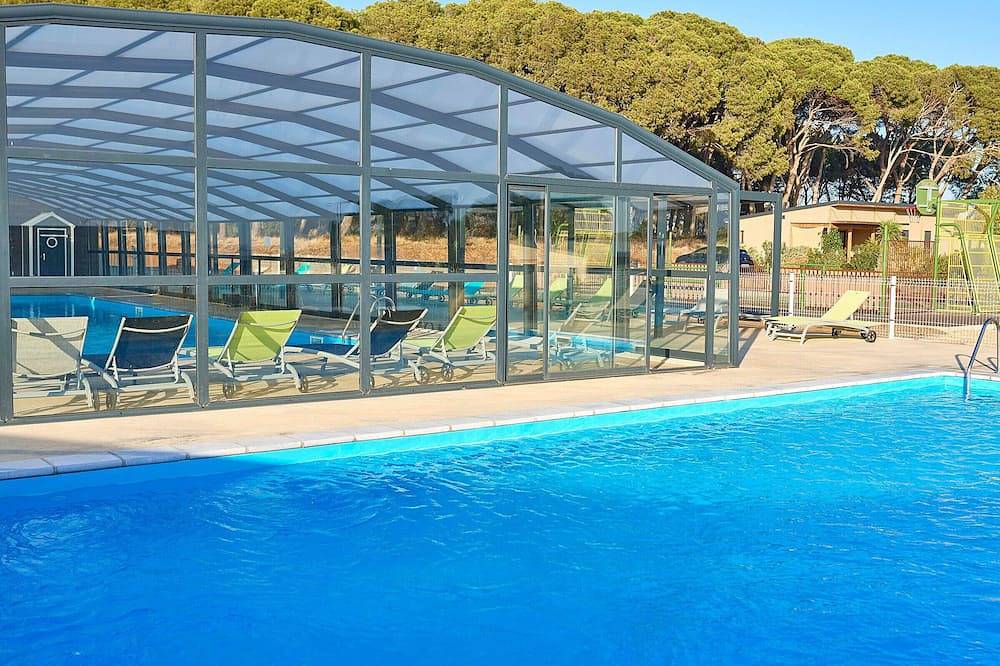 Chalet acogedor 3 hab, 2 baños, piscina climatizada, cerca de playa y viñedos in Pomérols, Côte d'Améthyste