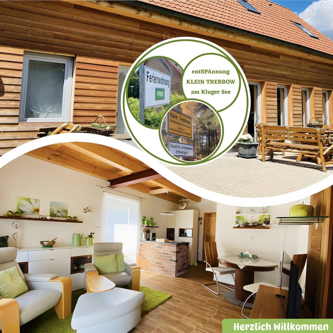 Ganze Wohnung, Ferienwohnung - Entspannung - Am Kluger See in Neustrelitz, Mecklenburg-Strelitz
