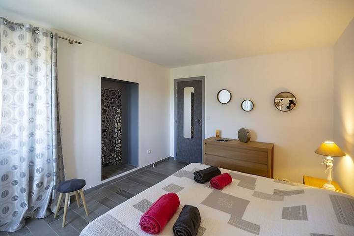 Le Moulin de Figari-Casolare-Bagno privato con doccia-Familiare-Vista piscina in Figari, Sartène e dintorni