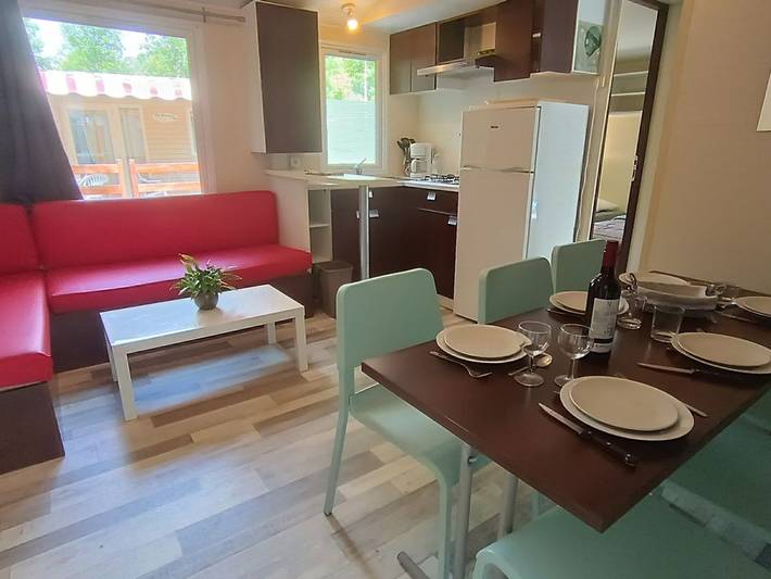 Mobil home pour 6 personnes, avec piscine et terrasse à Gotein-Libarrenx - 4