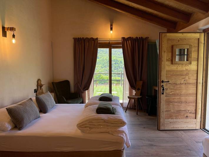 Habitación para 3 personas, con jardín - 1