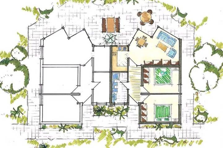 Ferienwohnung für 4 Personen, mit Sauna und Garten - 1
