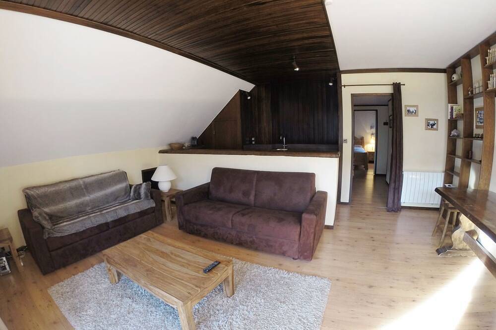 Appartement entier, Appartement 2 pièces (52 m²), grands volumes, très calme, vue panoramique, Sud in Auron, Saint-Étienne-de-Tinée