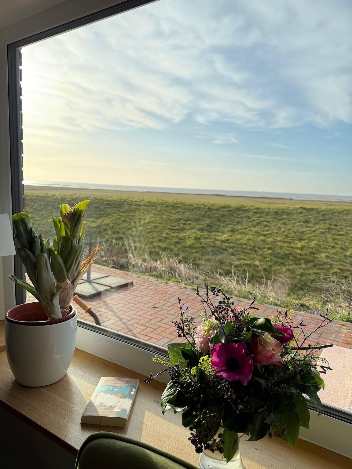 Ferienwohnung Blütenreich mit Meerblick im Langhaus Aussichtsreich in Oland, Langeneß