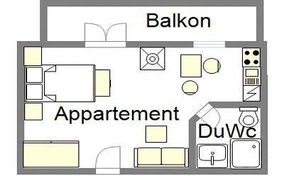 Ferienwohnung für 2 Personen, mit Balkon und Garten sowie Sauna und Seeblick in Wertach - 4