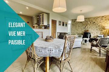 Gîte pour 6 personnes, avec vue et jardin à Roscanvel
