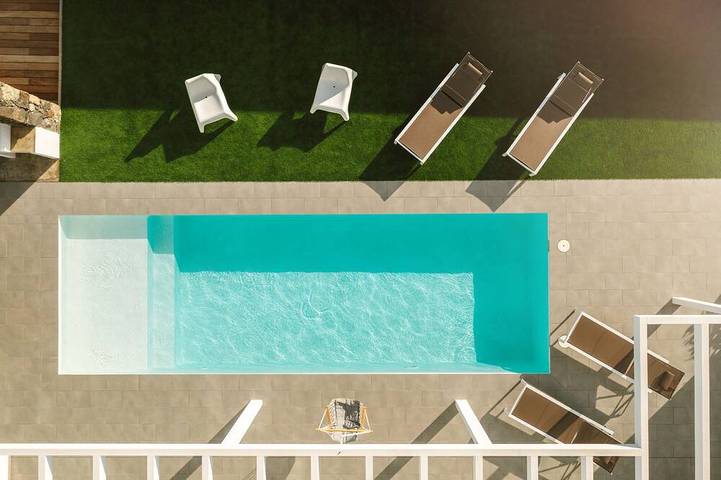 Nagelneue und moderne Villa in Lajares (Fuerteventura) mit beheiztem Pool in Lajares, La Oliva