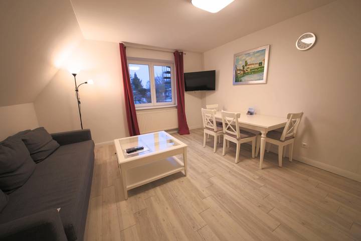 Ferienwohnung für 4 Personen, mit Sauna und Terrasse sowie Garten, mit Haustier in Schlei