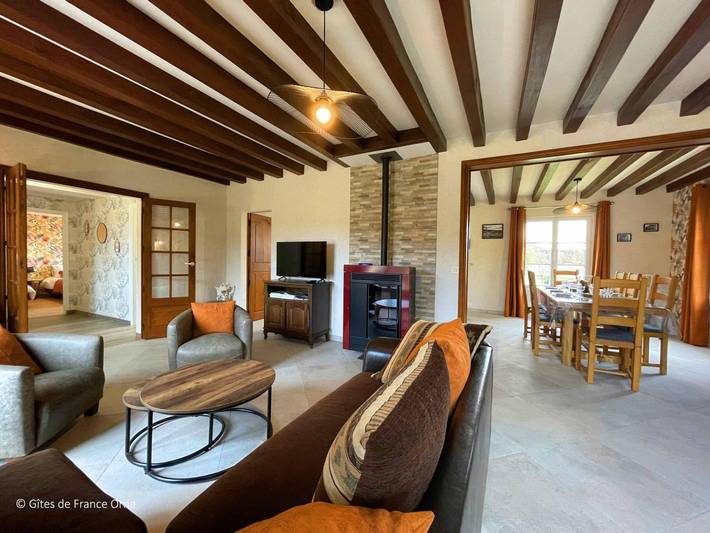 Gîte pour 7 personnes, avec jardin, animaux acceptés dans Moutiers-au-Perche