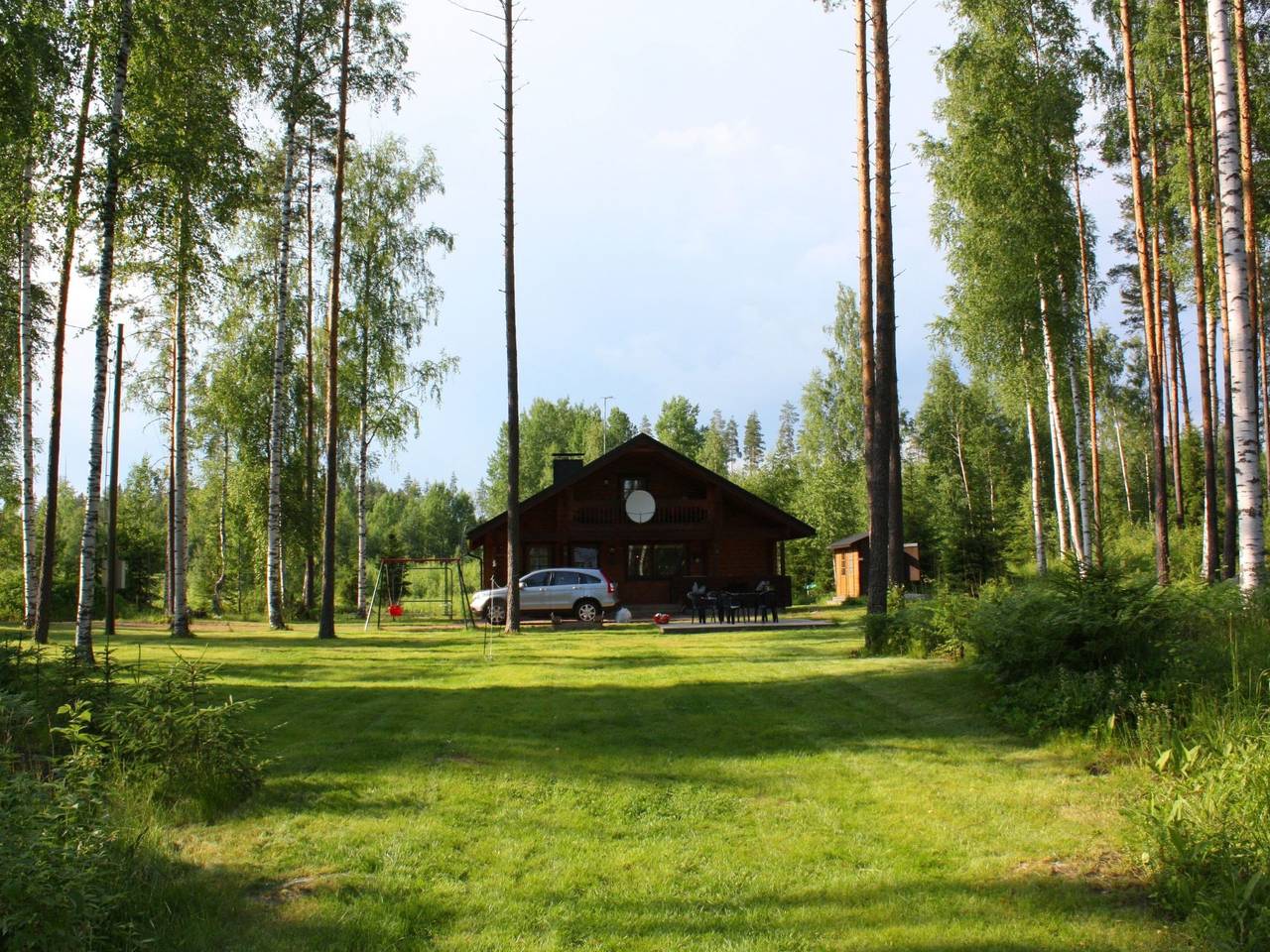 "Ruhmaslehto" mit Blick auf das Wasser in Kymenlaakso