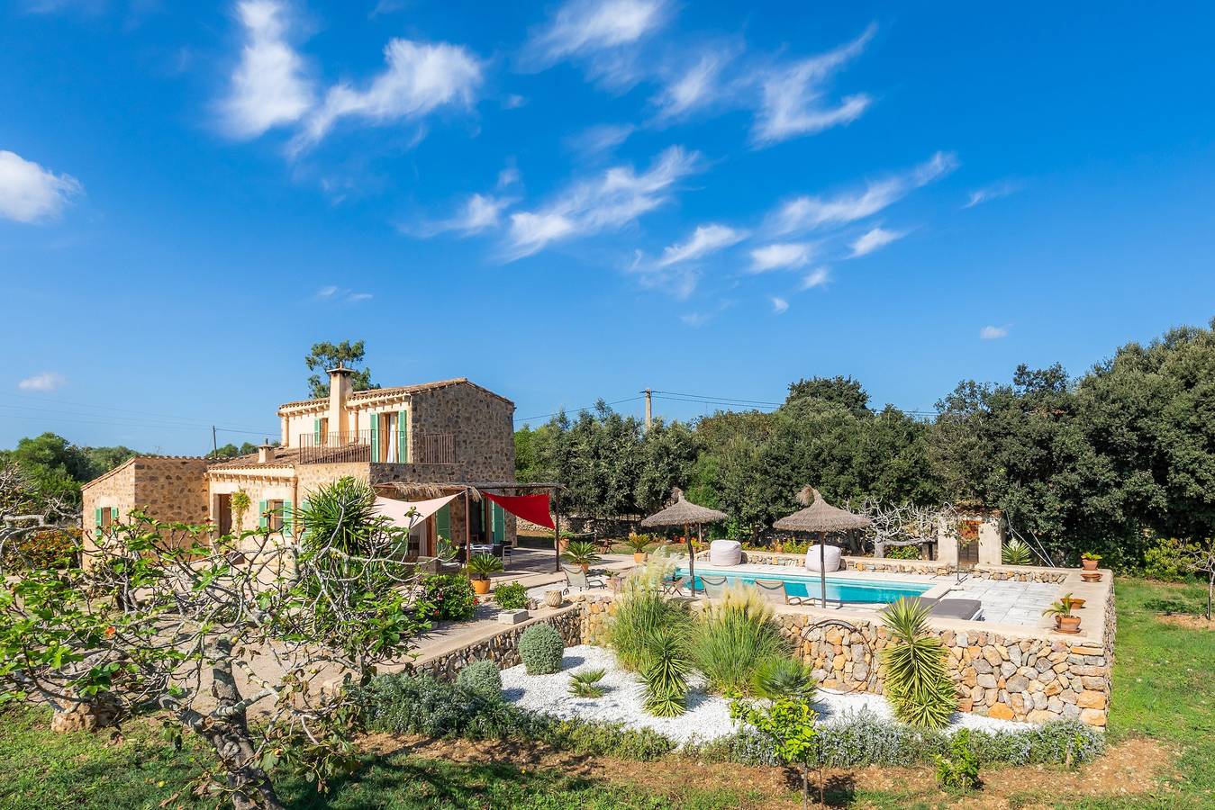 Ferienhaus Son Frare mit Bergblick, Wlan, Garten, Pool, Balkon und Terrassen; Parkplätze vorhanden in Artà, Mallorca Osten