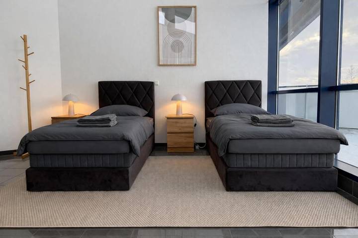 Ferienwohnung für 5 Personen, mit Terrasse und Ausblick in Ludwigsfelde