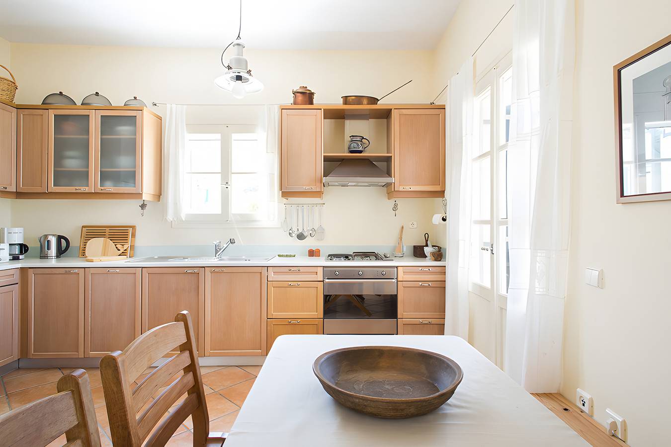 Ferienhaus 'Sophia' mit Meerblick, Wlan und Klimaanlage in Poseidonia, Syros