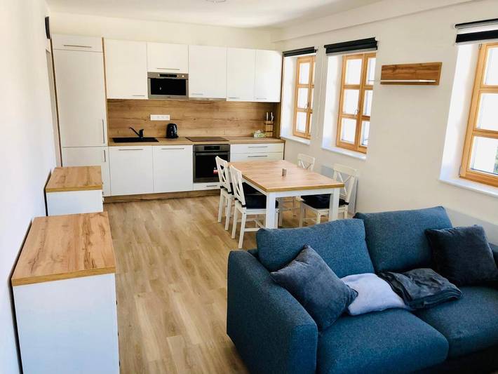 Apartament wakacyjny dla 6 osób, z widok i sauna w Rokytnice nad Jizerou