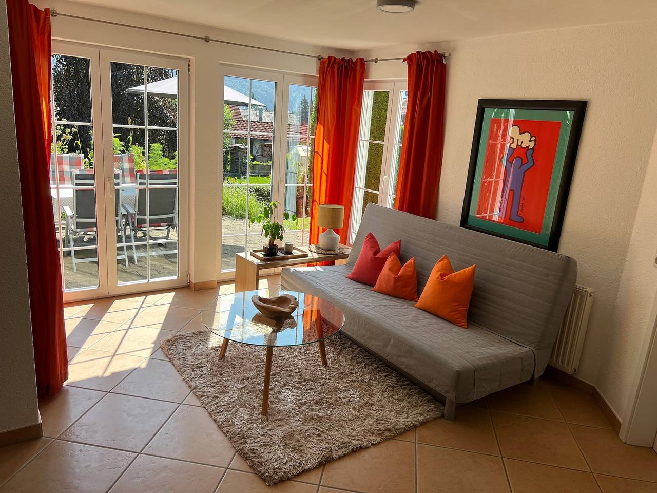 Ganze Wohnung, Ferienwohnung 'Sonnenhang' mit Bergblick, privater Terrasse und Wlan in Sigmarszell, Bayerisch Schwaben