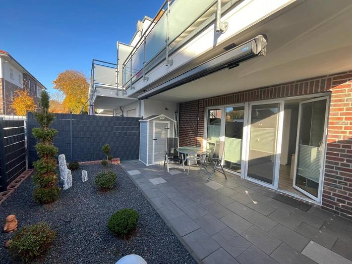 Ferienwohnung für 2 Personen, mit Terrasse und Ausblick in Rostrup