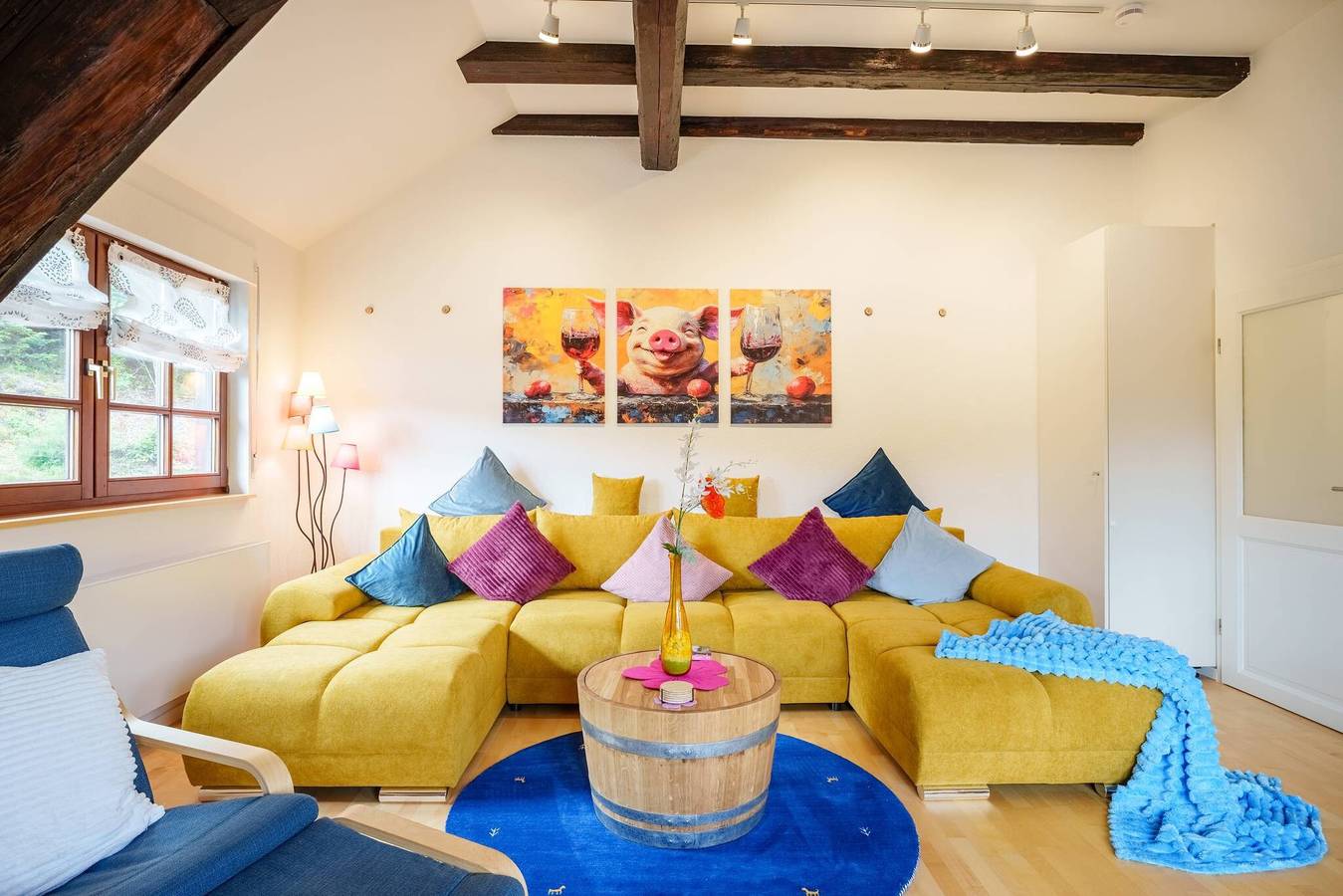Ganze Wohnung, Ferienwohnung Höflepanorama, 4 Klimageräte, Sauna, Kamin, Grill, Panoramaussicht, Balkon, Wlan in Oppenau, Mittlerer Schwarzwald