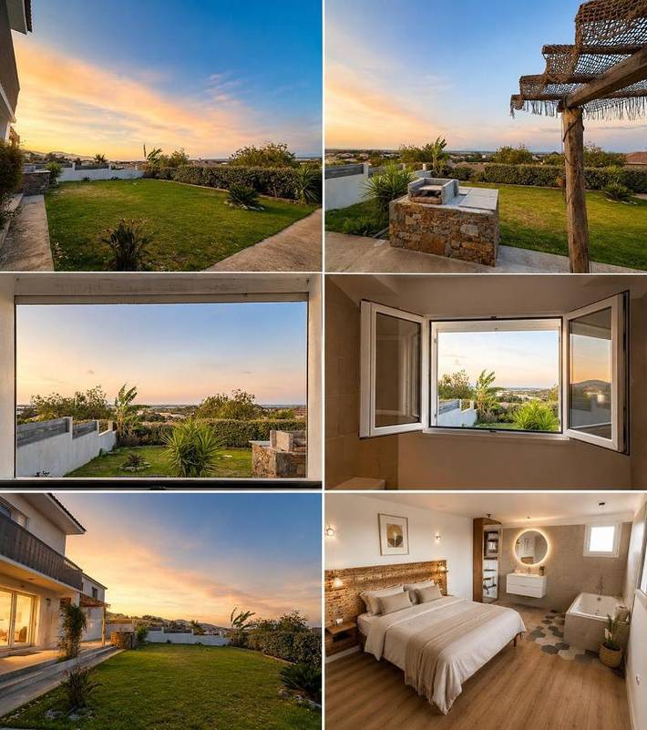 Appartement de vacances pour 6 personnes, avec vue ainsi que terrasse et jardin