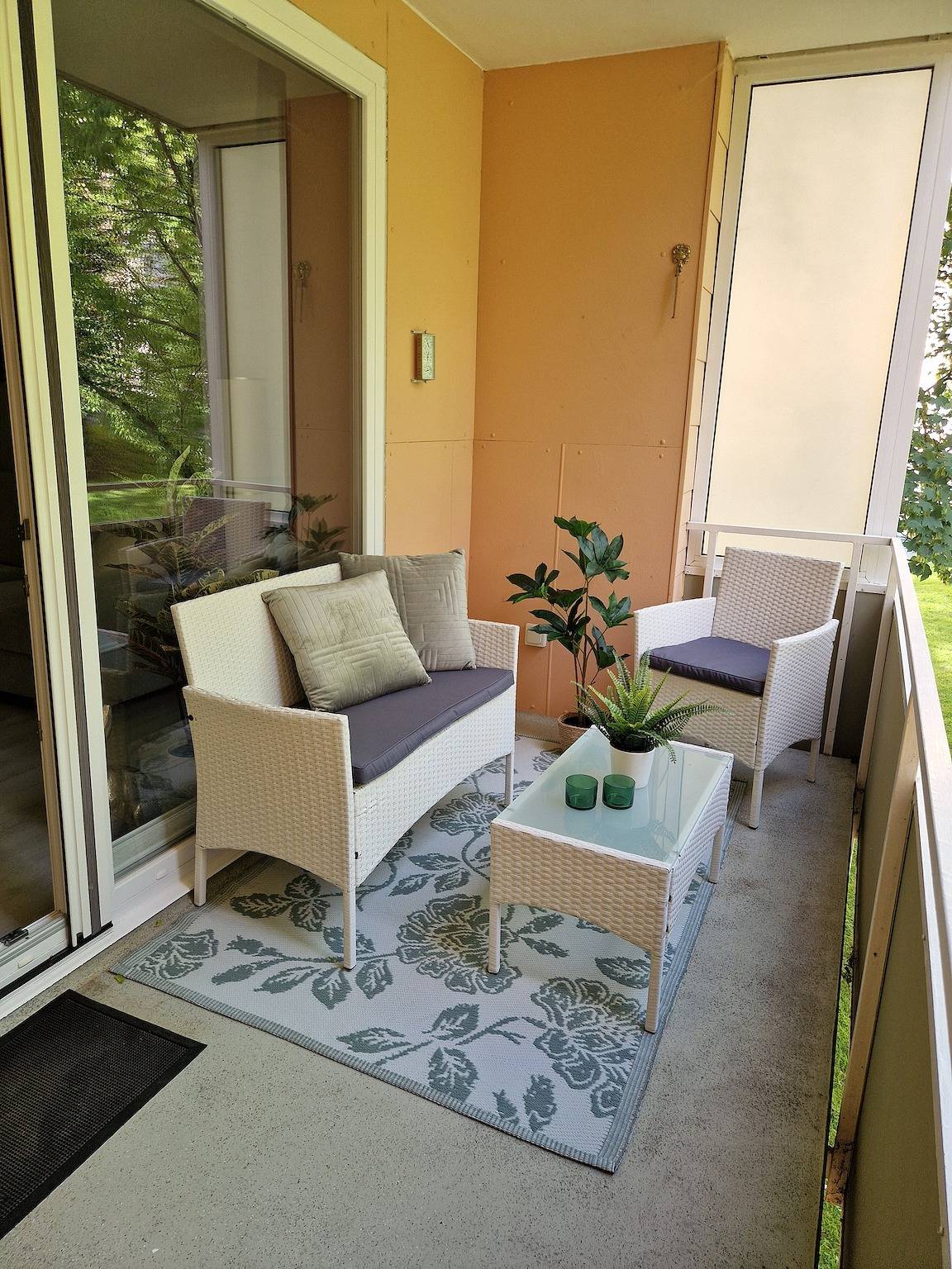 Appartement Eschenweg incl. balkon met uitzicht op de tuin, beddengoed en handdoeken, foto 6